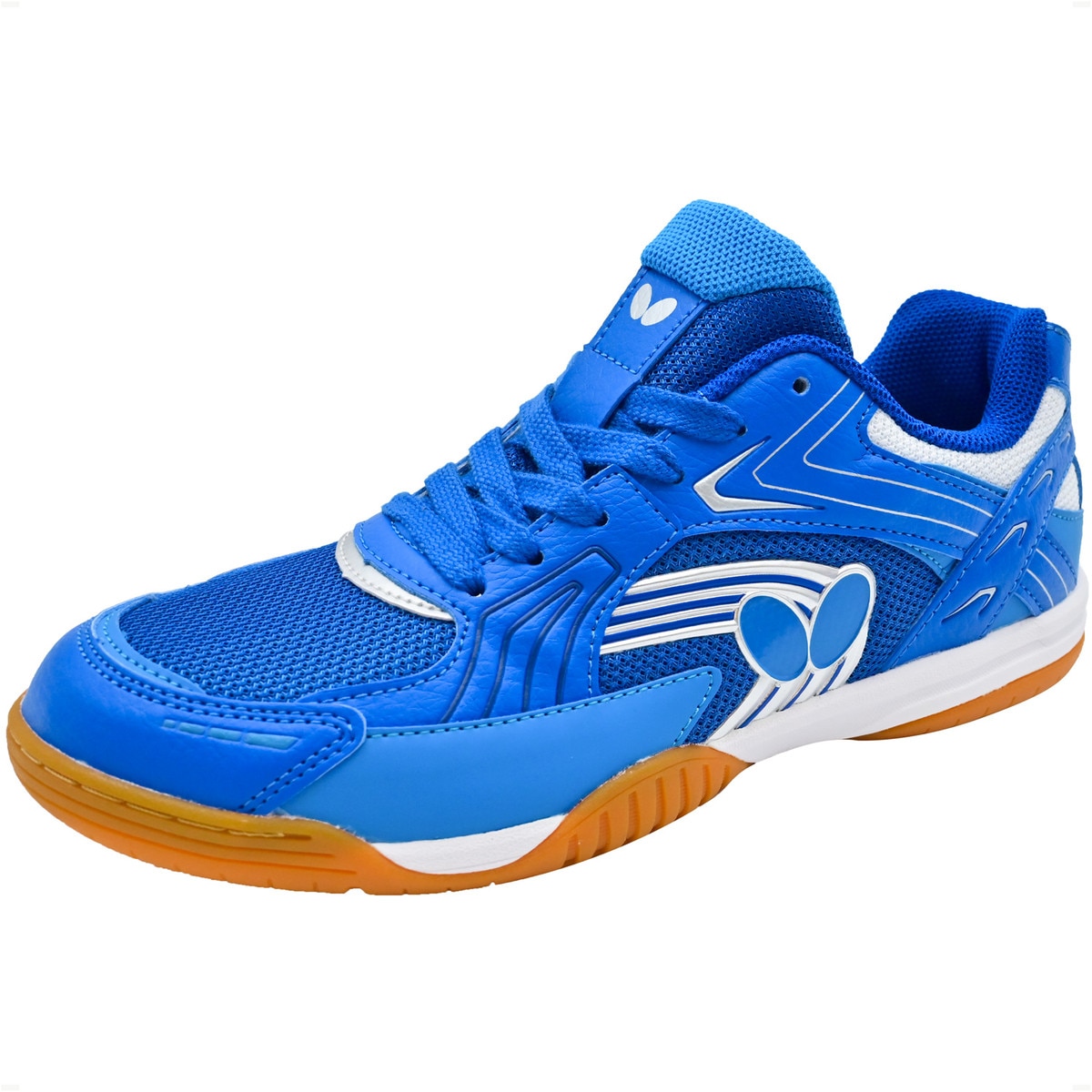 Butterfly Lezoline Reiss Shoes: Diagonal View of Blue Shoe